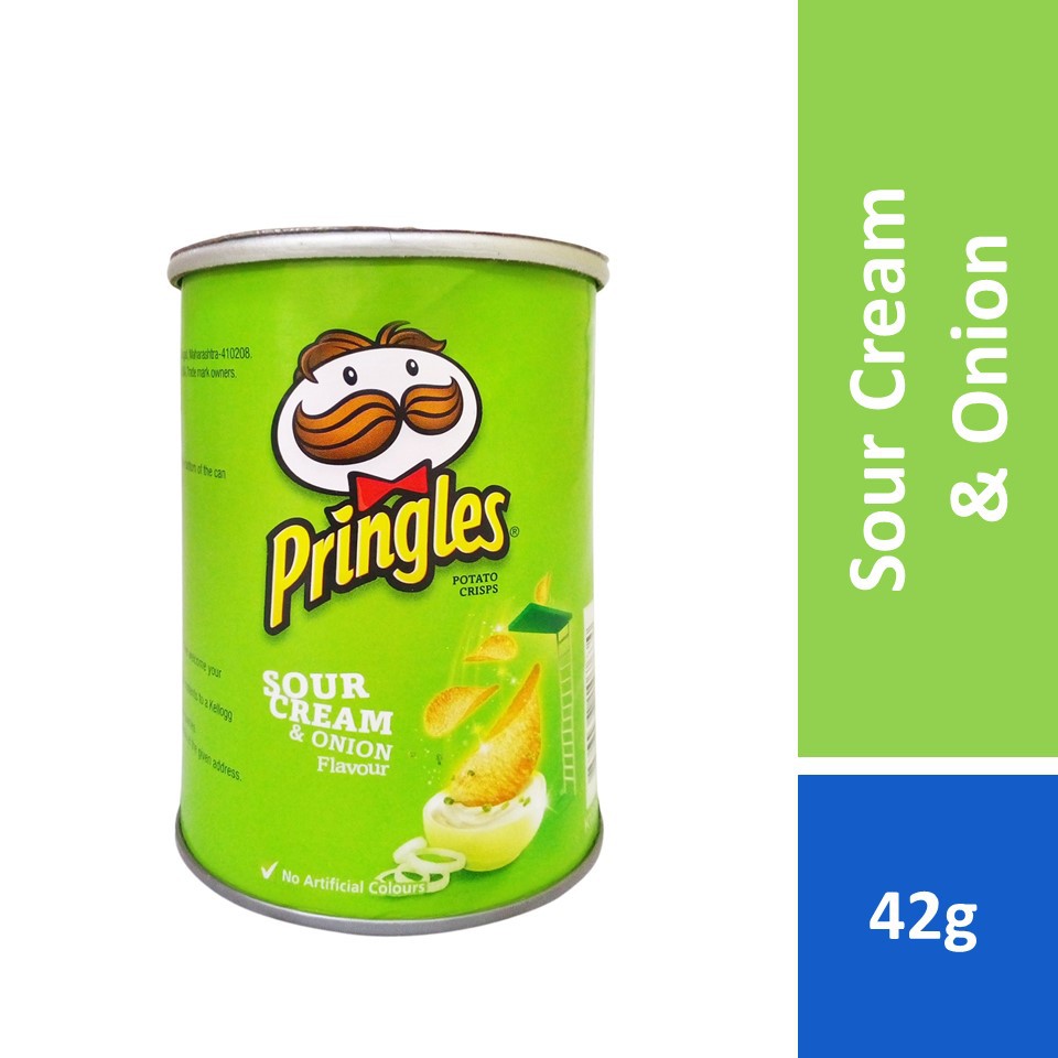 Pringles Potato Crisps Sour Cream Onion 42g