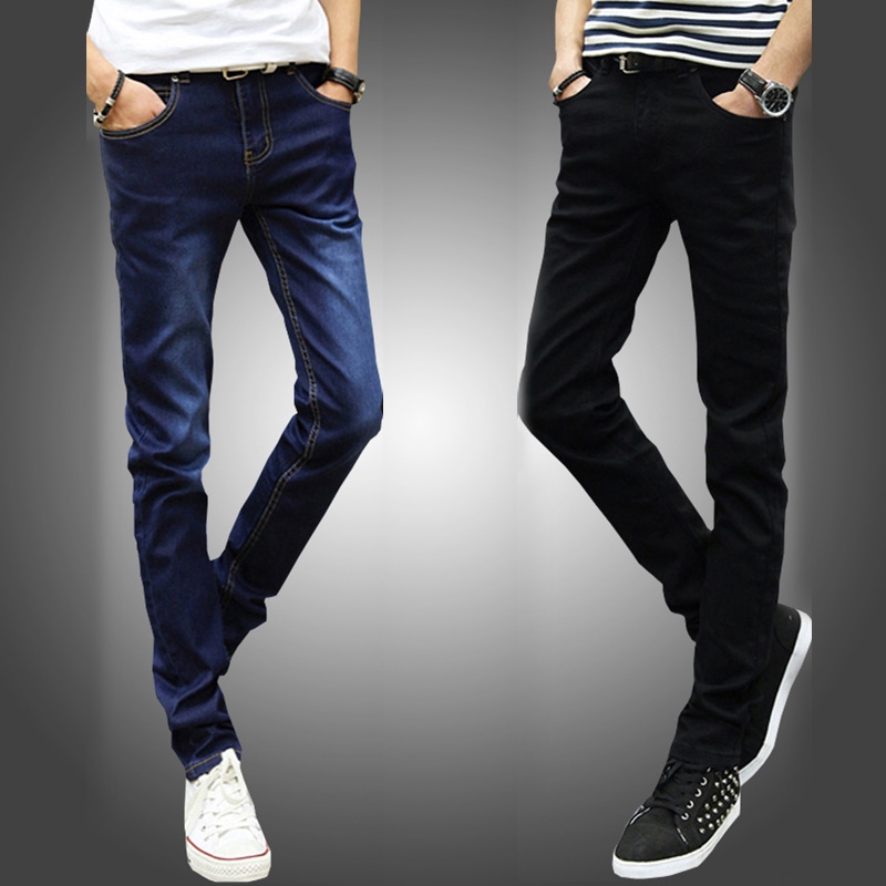Men's Jeans Skinny Fit Denim Pants Fashion Man Trousers Casual Men ...