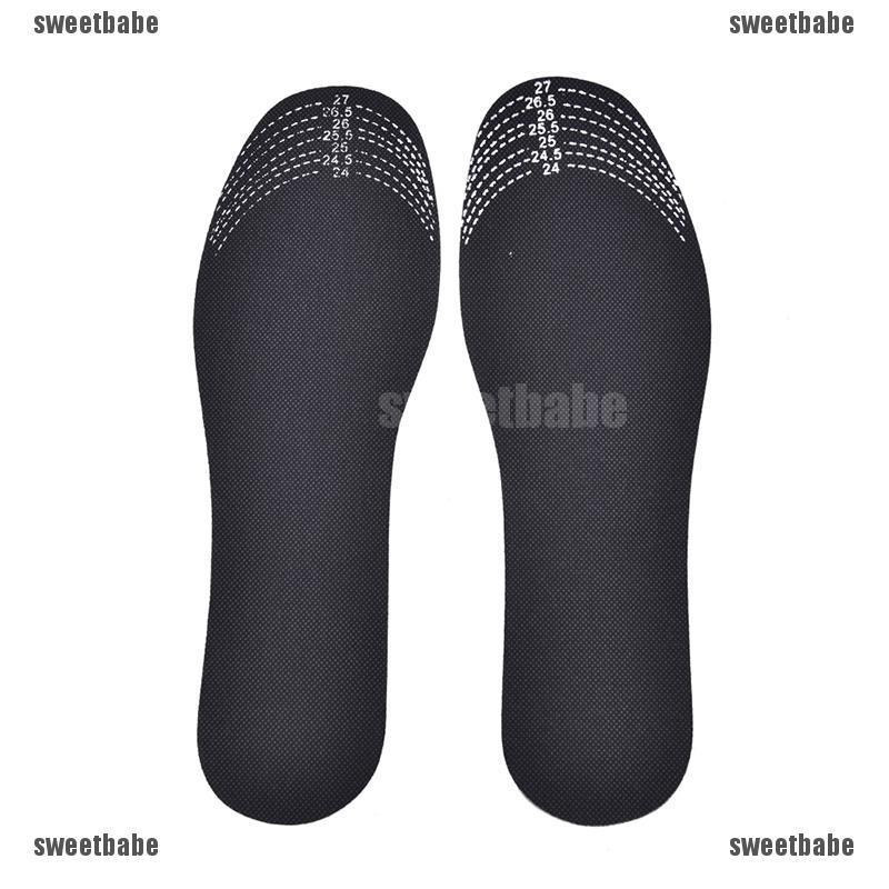 1 Pair Deodorant Insole Comfortable Breathable Insole Antiskid Bamboo Charcoal