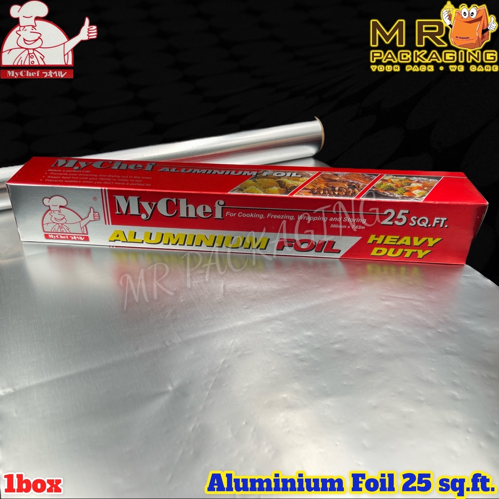 Aluminium Foil 25 sq.ft. [ My Chef / Crystal Wrap ] Aluminium Foil For