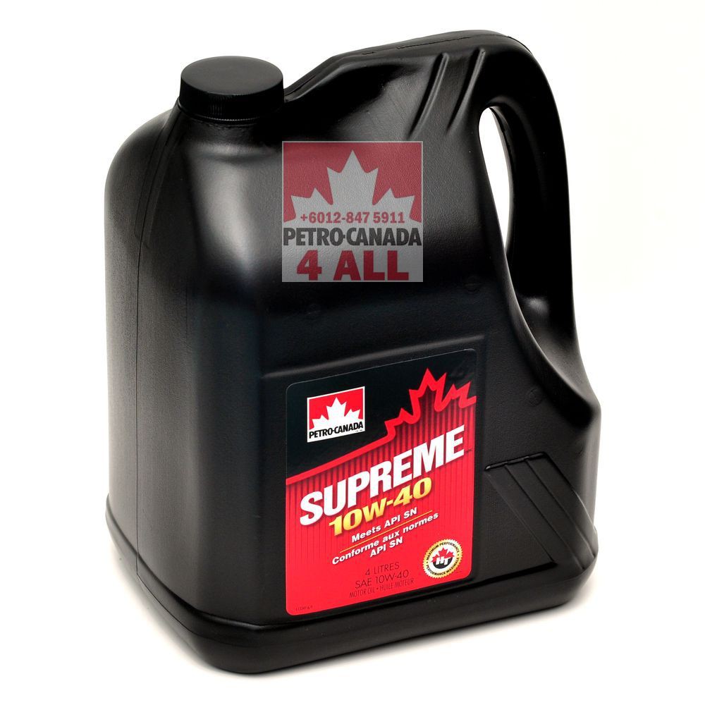PETRO-CANADA SUPREME 10W-40 Passenger Car Engine Oil (4 liter per ...
