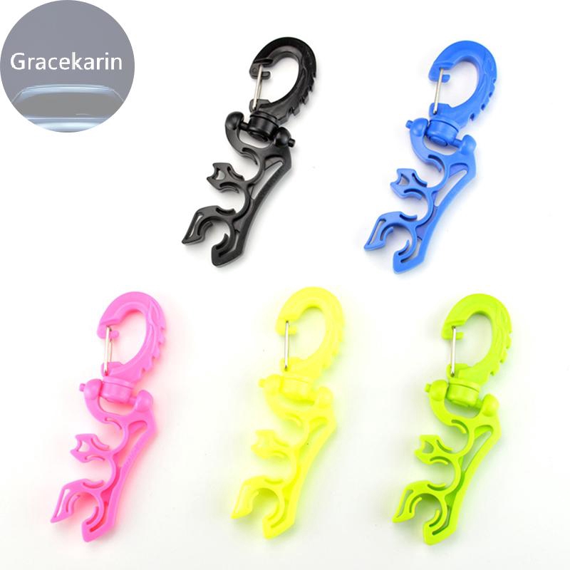 Details about / Holder Diving clip Accessories 11.5cm Keeper Plastic Carabiner Regulator