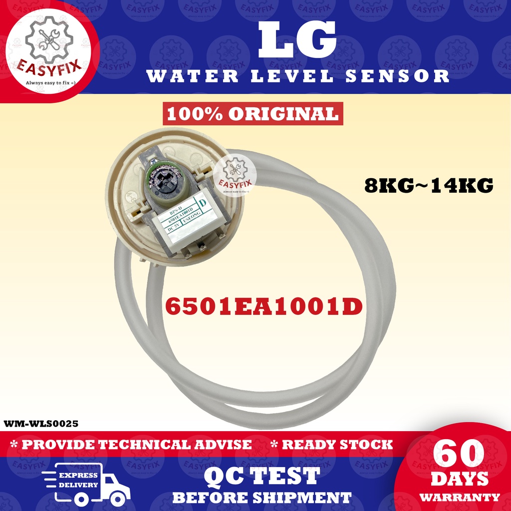 6501EA1001D (ORIGINAL!!) 8KG14KG LG WATER LEVEL SENSOR WASHING MACHINE