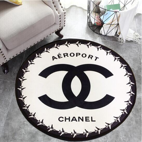 New CHANEL Round Living Room Rug Polyester Anti-slip Round Carpet Computer  Rugs Hot Sale #999 | Shopee Malaysia