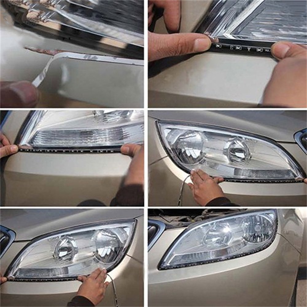 Have Purpose 1pcs Car Motorcycle Daytime Running Light Flexible Ultra-thin Decorative Strip 12V 30cm 15LED Highlight ... - Image 4