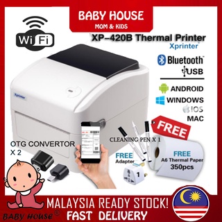 IOS & Android Waybill Shopee & Lazada A6 USB Bluetooth Wifi Thermal ...