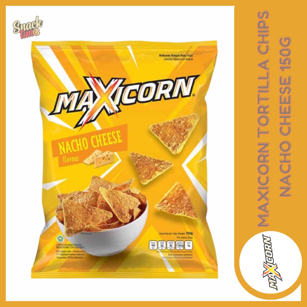 HALAL Maxicorn Tortilla Chips Nacho Cheese / Barbecue Flavour 150G Shopee Malaysia