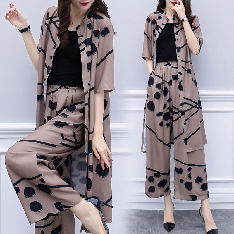 pants and cardigan set