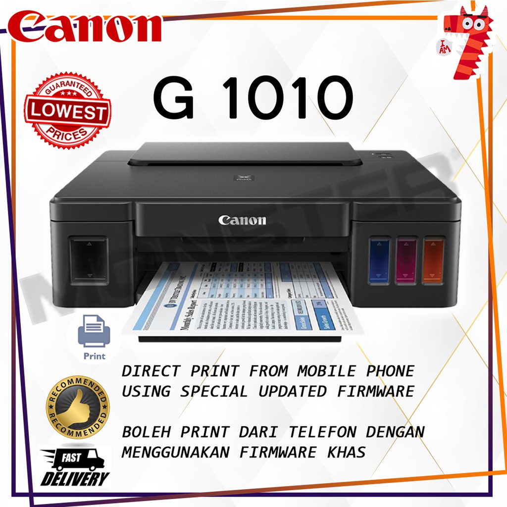 Canon Pixma G1010 Refillable Ink Prices And Promotions May 22 Shopee Malaysia