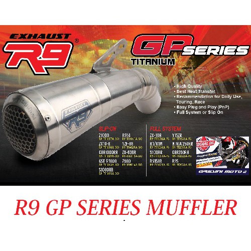 r9 exhaust rr150
