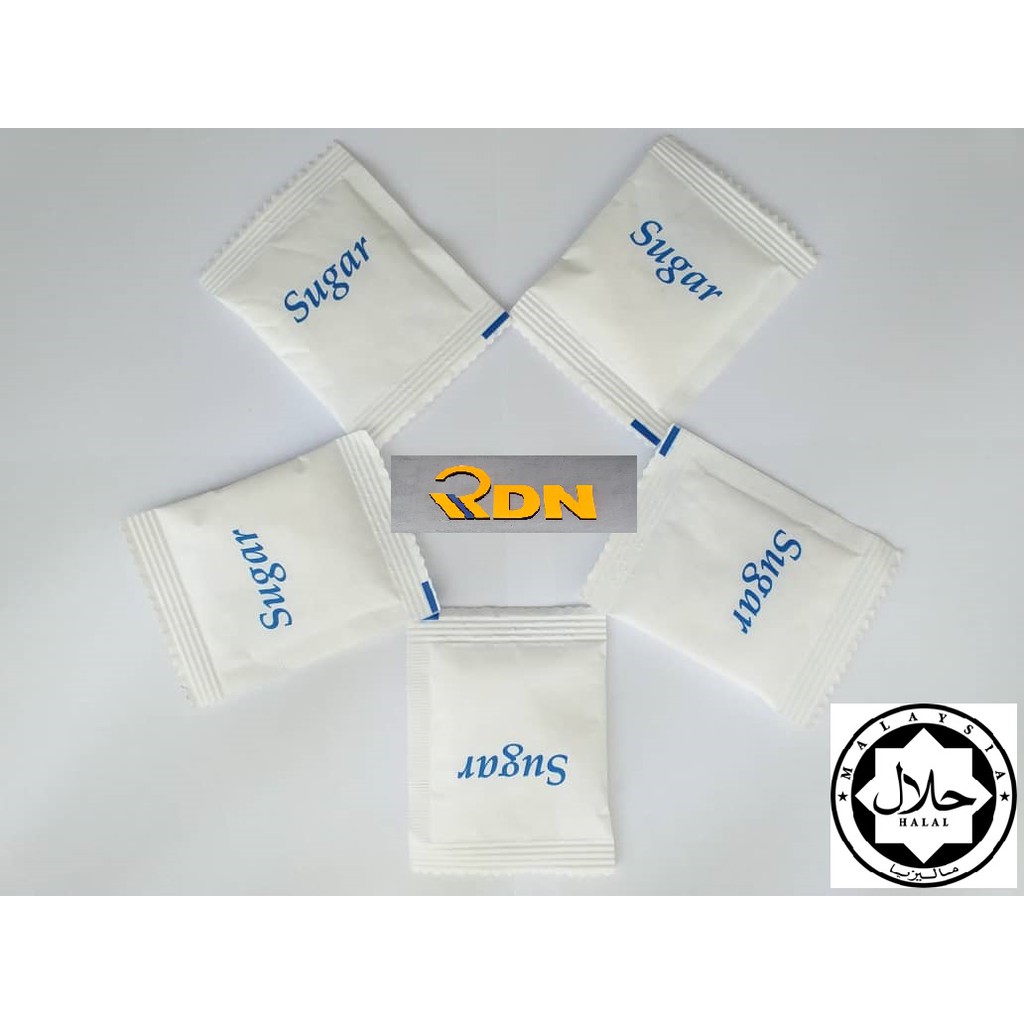 White Sugar Sachet 5g (2500 Sachets/box) Refined Granulated SugarHalal