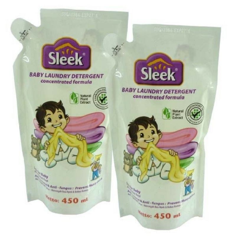 Sleek Baby Laundry Detergent Refill (450ml x 2) | Shopee