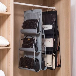 Dustproof Six-layer Double-sided Multi-functional HandBag Storage Hanging Bag