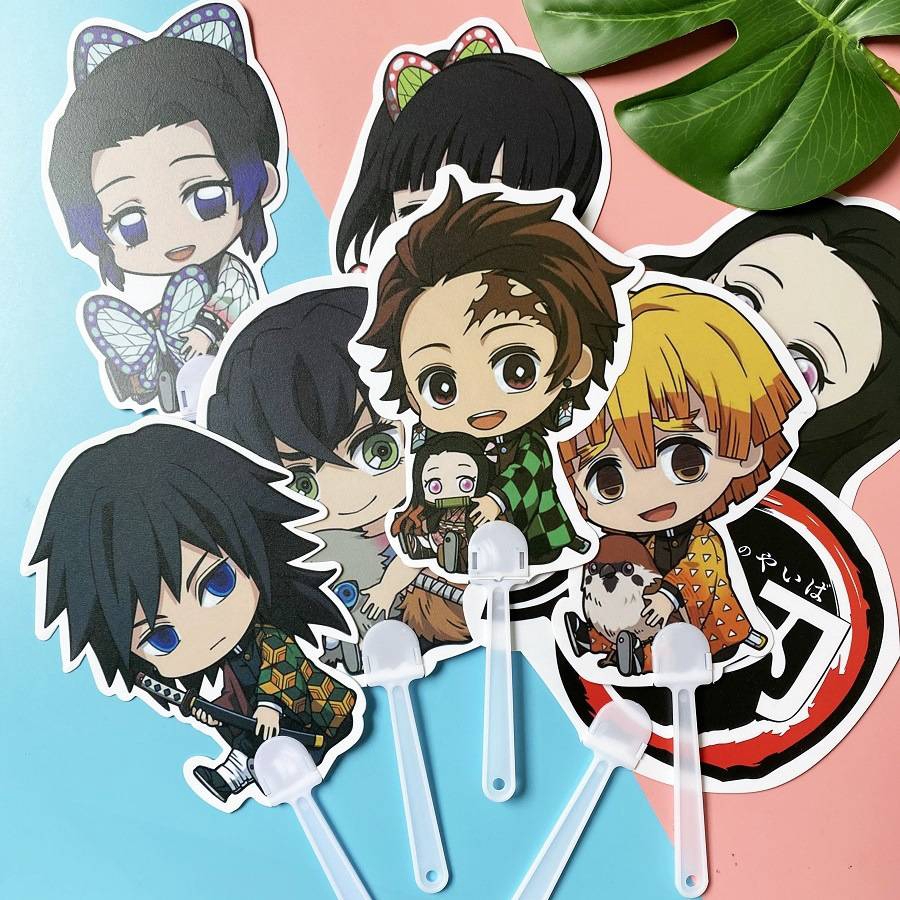 Buy Anime Demon Slayer Kimetsu No Yaiba Kamado Tanjirou Cute Handheld Mini Fan Kawaii Hand Fan Dance Wedding Student Stationery Friend Classmate Kids Boy Girl Birthday Gift Seetracker Malaysia