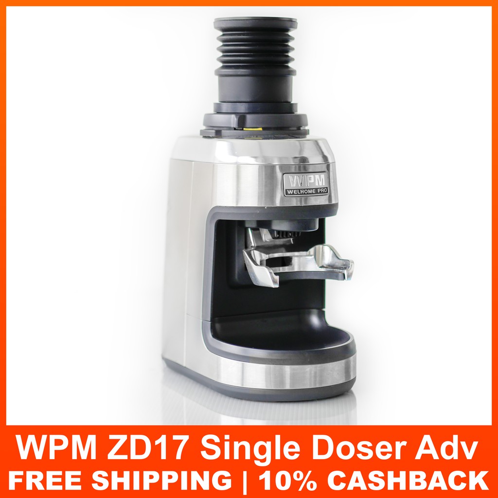 WPM ZD17 grinder Single Dose Hopper & Silicon Bellow Advanced. Blow up hopper dosing cup coffee funnel, dosing ring