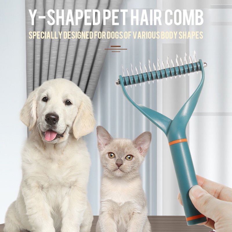 Wchiuoe Cat Dog Massage Comb Hair Removal Comfortable Brush for Pet Cleaning Grooming Supplies 