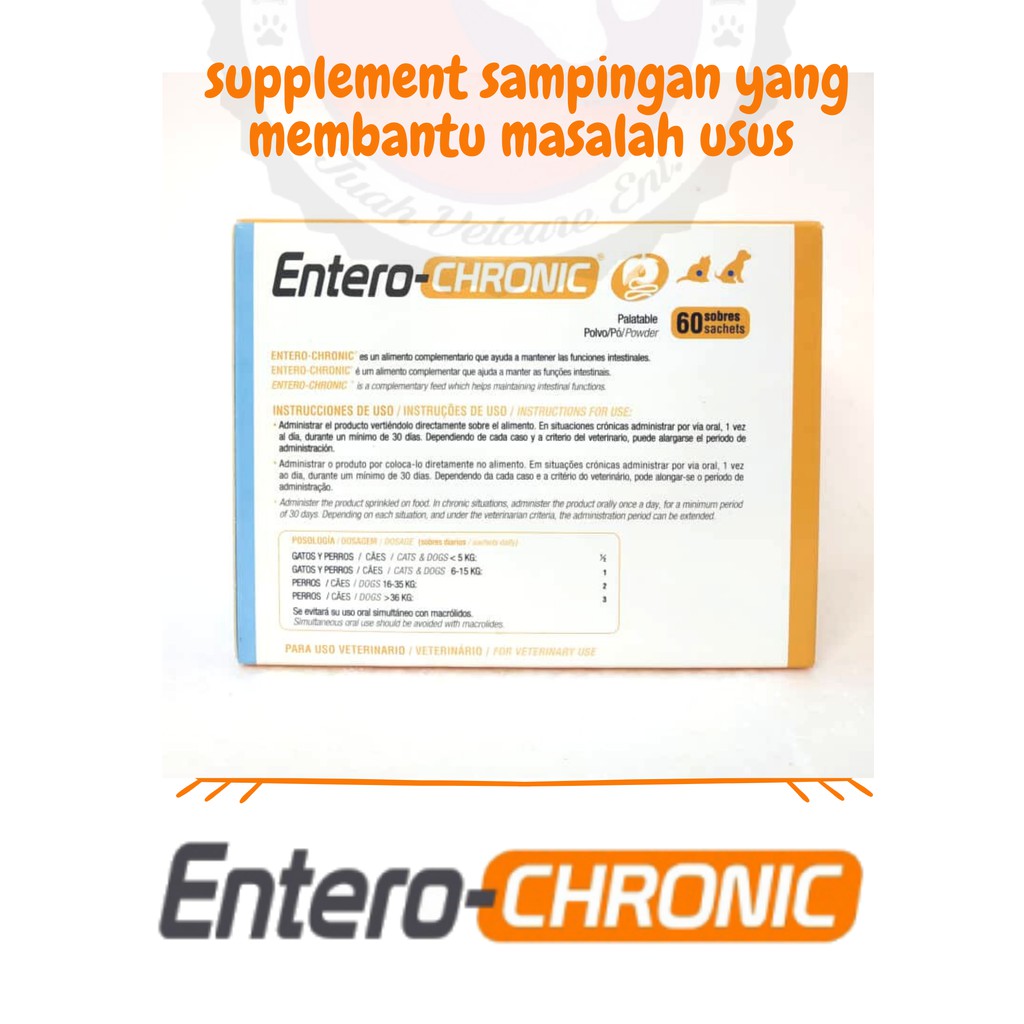 Entero-Chronic 4gm/sachet (Probiotik/ Ubat Cirit)  Shopee Malaysia