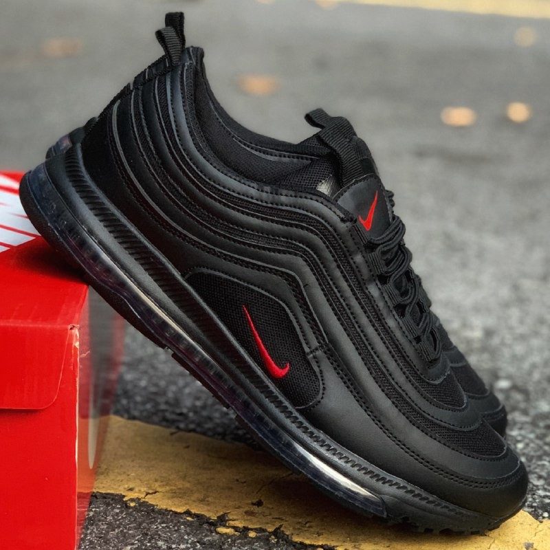 Nike Air Max 97 V2 Black Red | Shopee Malaysia