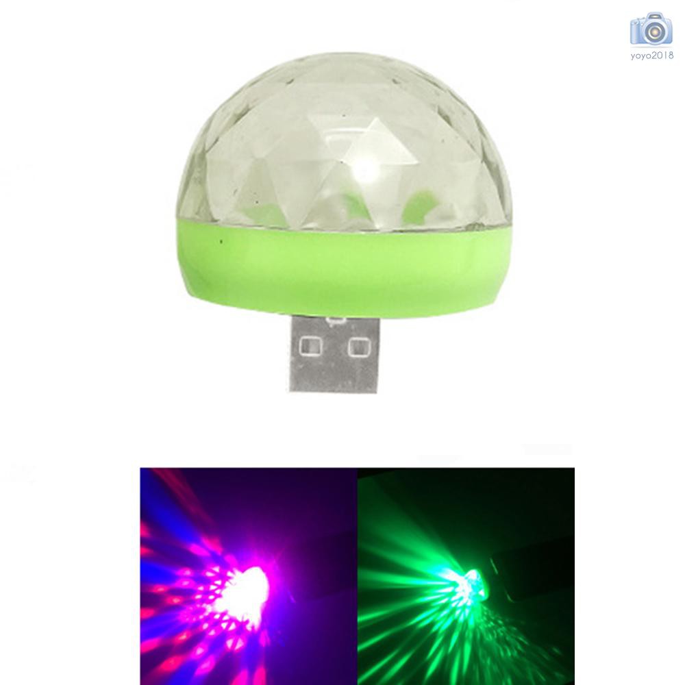 LED Small Magic Ball Sound Control DJ Stage Luce Colorata Lampada RGB stroboscopica for Type-c KEKEDA USB Party Lights Mini Palla da Discoteca White Bulb 
