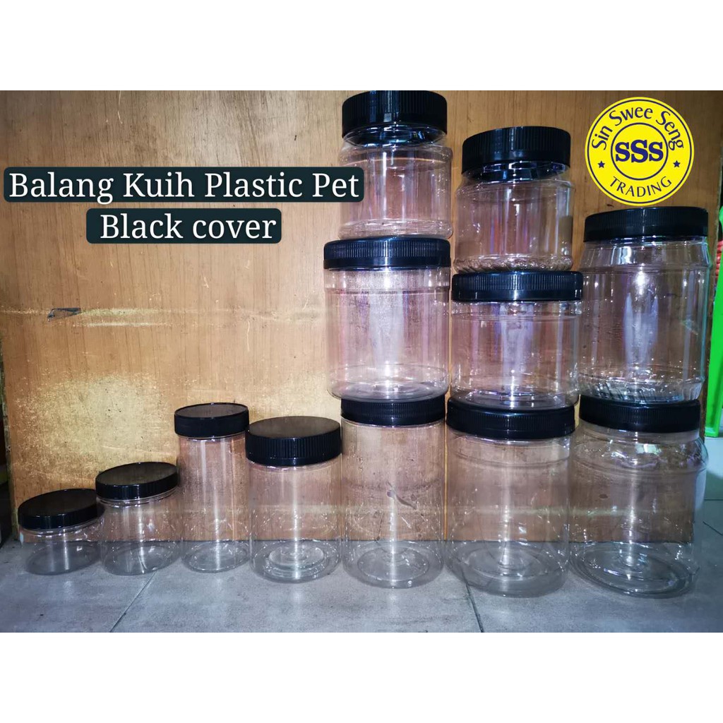 Balang Kuih Plastik Penutup Hitam Max Tucker 9959