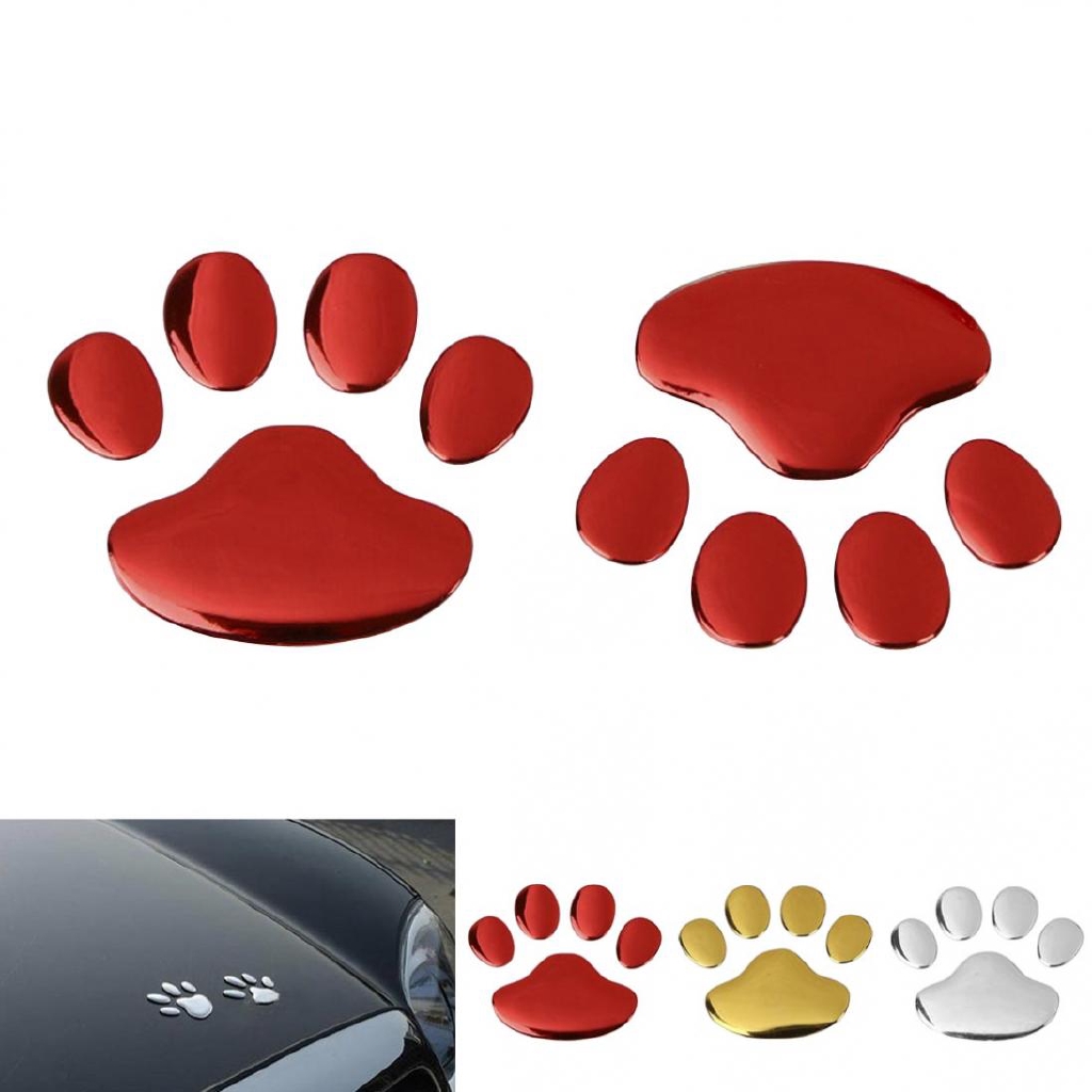 Dog Paw Footprint 3D PVC Car Sticker Nick Cover Sticker Shopee Malaysia