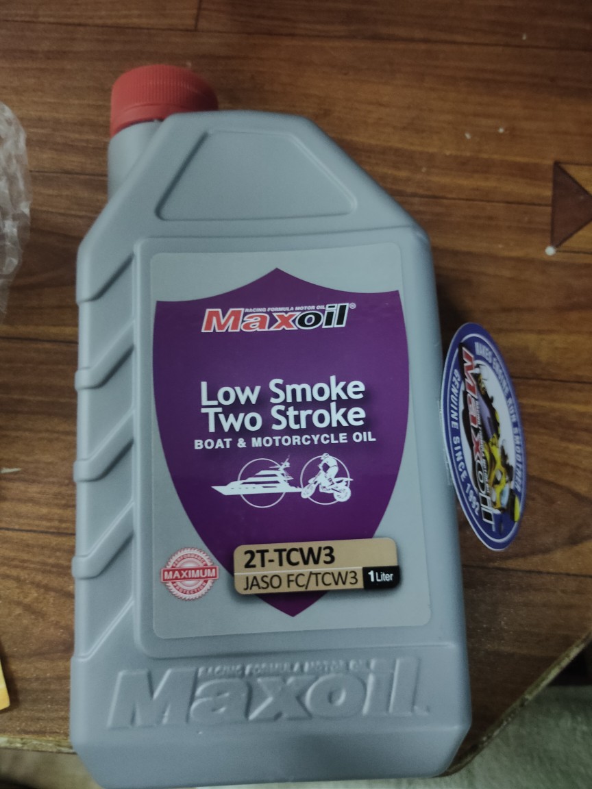 Maxoil 2t Tcw3 Low Smoke Two Stroke Jaso Fc Original Boat Motorcycle Oil Shopee Malaysia