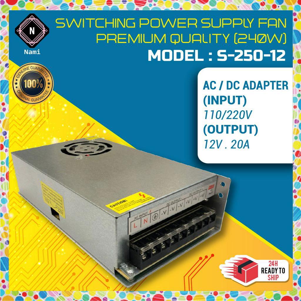 12v a Switching Power Supply 250w Premium Quality Shopee Malaysia