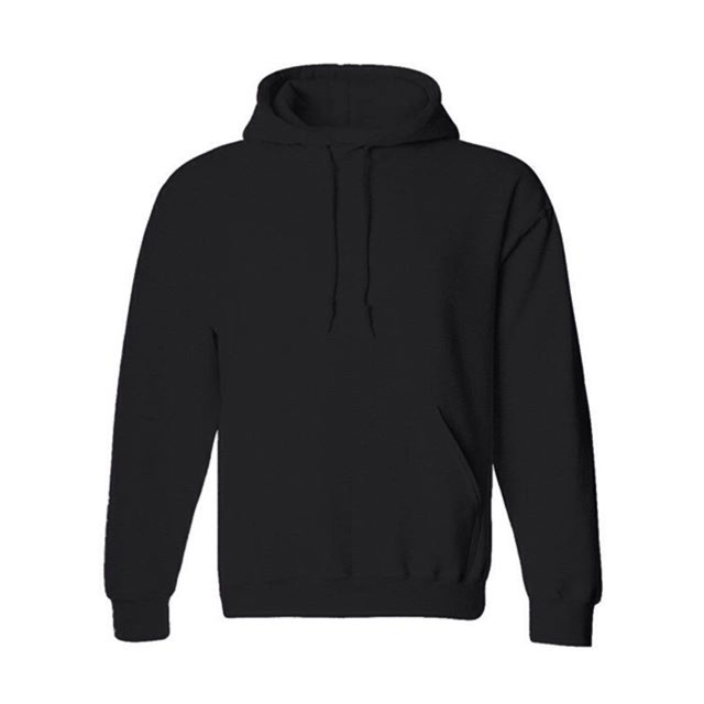 plain black hood