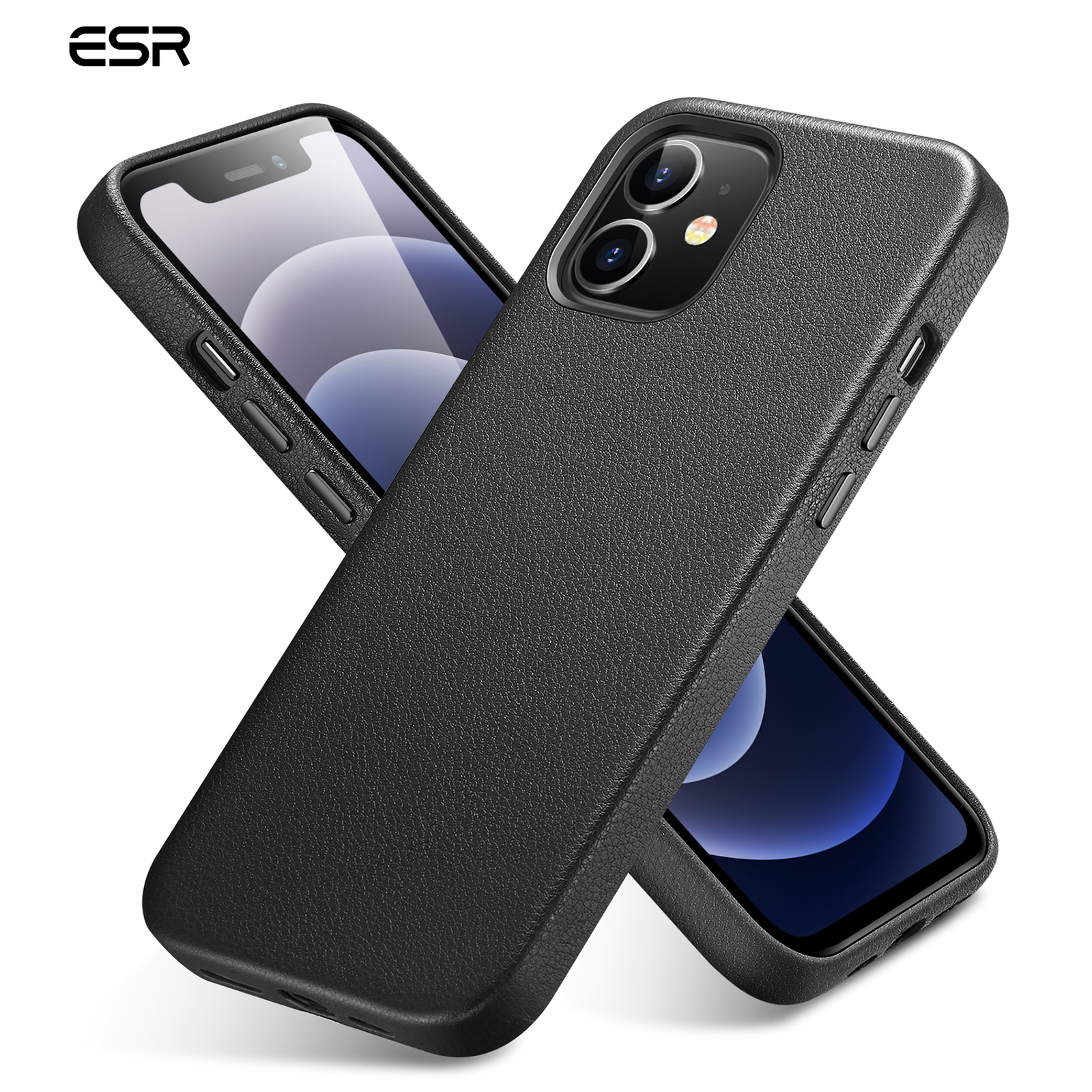 ESR Premium Real Leather Desigened for iPhone 12 mini/iPhone 12/12 Pro