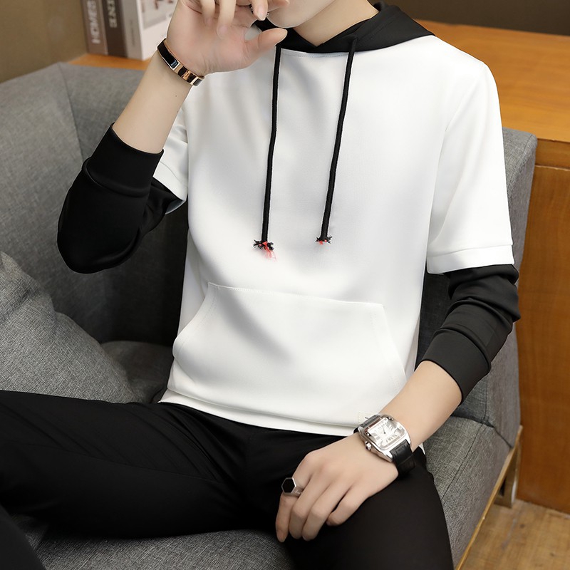 Sweater Kaos  Hoodie  Lengan  Panjang  Longgar Gaya Korea 