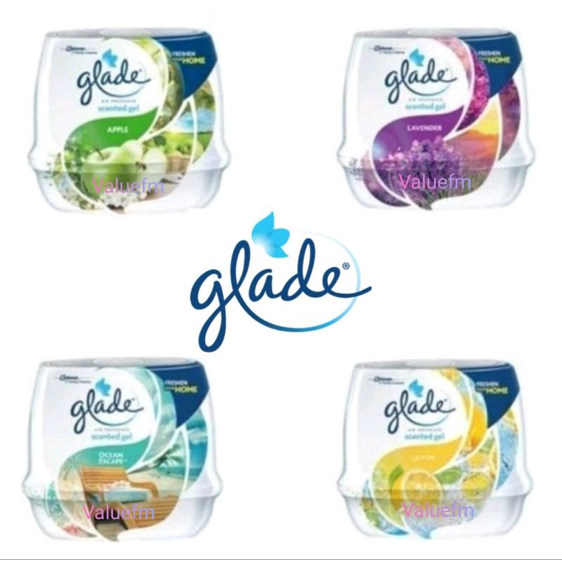 Glade Scented Gel 180gm ( Lavender , Lemon , Ocean Escape , Morning