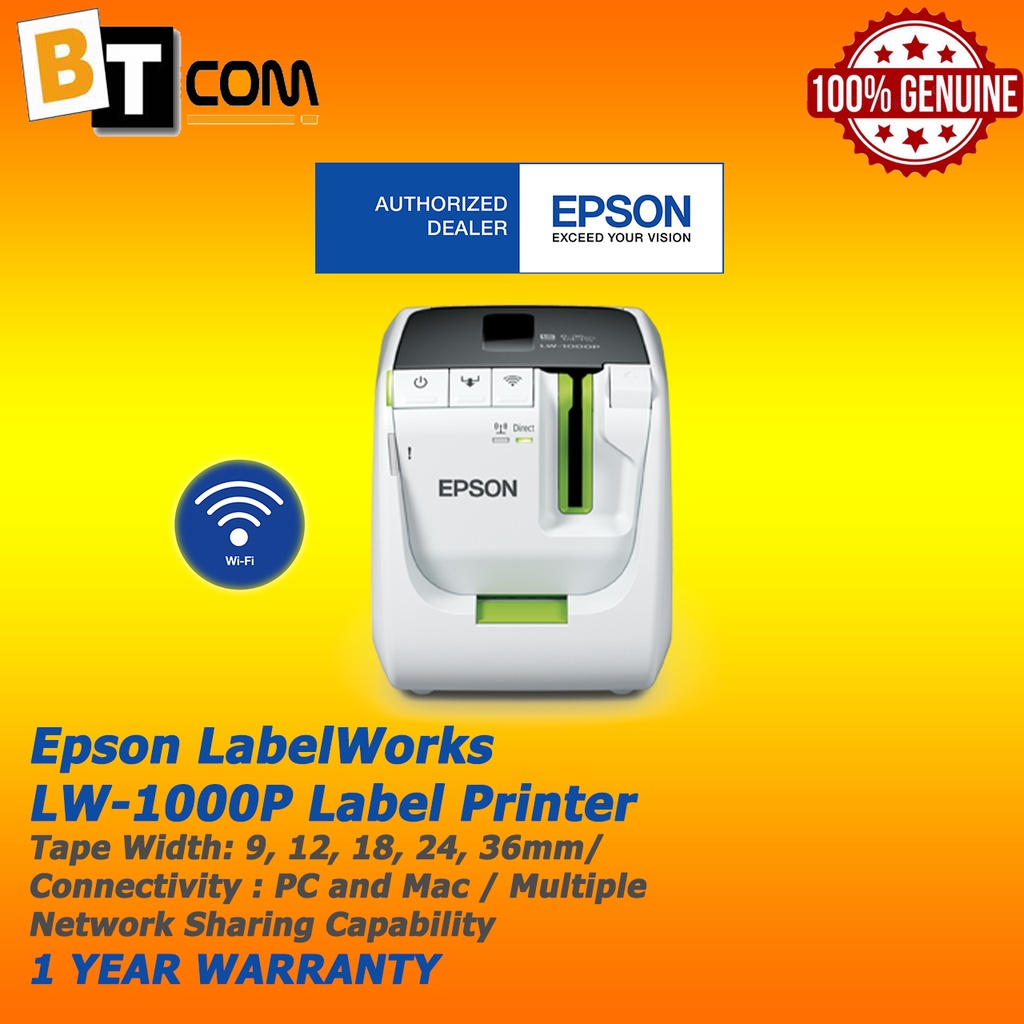 Epson LabelWorks LW1000P WiFi Label Printer Shopee Malaysia