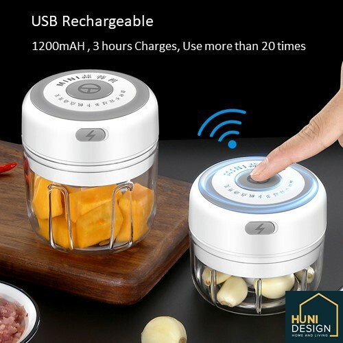 Wireless Kitchen Chopper Electric Garlic Choper Easy Food Masher Chili Blender Mesin Kisar Pengisar Bawang Mini 蒜泥机无线