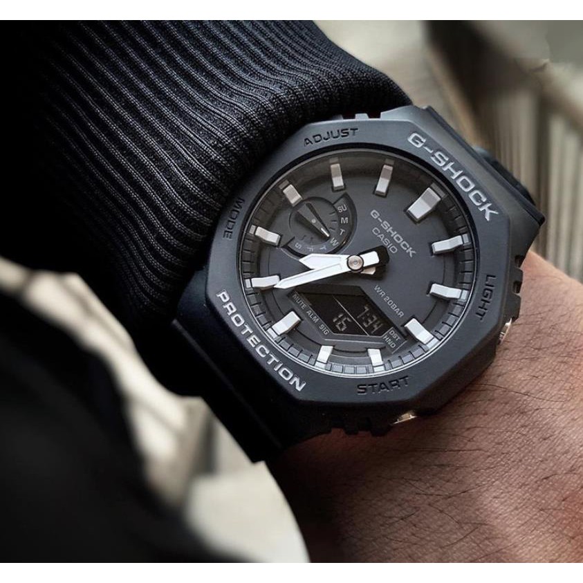 GA-2100-1A1 SERIES FULL BLACK | Shopee Malaysia