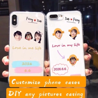 Customized case customize DIY photo Phone case Any Picture Covers Personalized casing来图定制手机壳