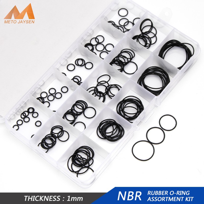 Ready Stock Cod 15 Sizes Sealing O Rings Quick Couplers Nbr Nitrile Rubber O Rings Seal O Ring Set Assortment Kit Set Box Shopee Malaysia