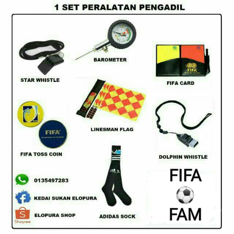 Ready Stock Set Peralatan Pengadil Bola Sepak Shopee Malaysia