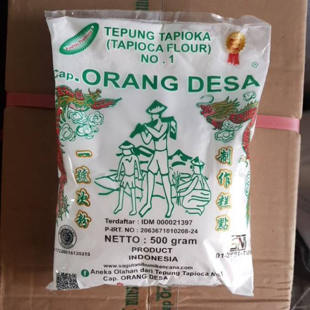 Tapioka Sago Flour Sani Stamp Village People Kanji Flour Earth Date 500gr Shopee Malaysia