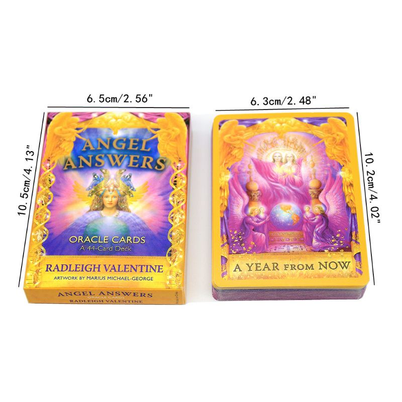 Quality Durable Angel Answers Tarot 44 Oracle Cards Deck Full English Family Friend Party Board Reliable - Image 5