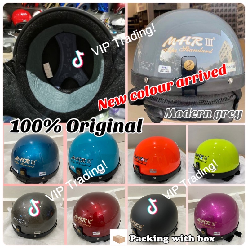 100% Original MHR III Steng Kura Kura Half Cut Helmet