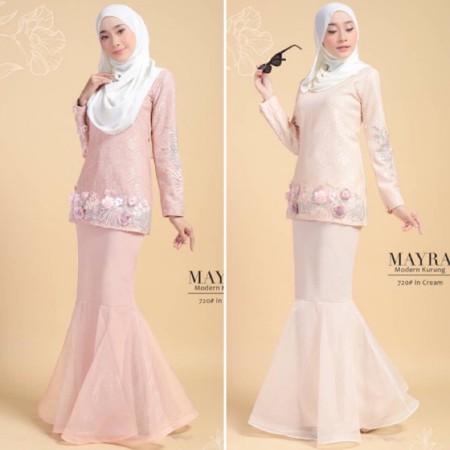  KURUNG  MODEN  DRESS BAJU  KURUNG  KEMBANG TUNANG MUSLIMAH 