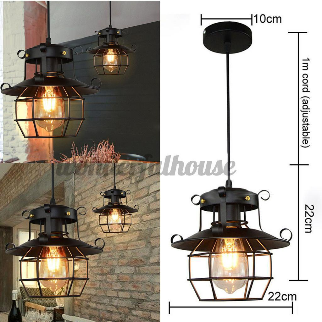 Chandelier Lighting Bar Vintage Pendant Light Kitchen Ceiling Fixtures