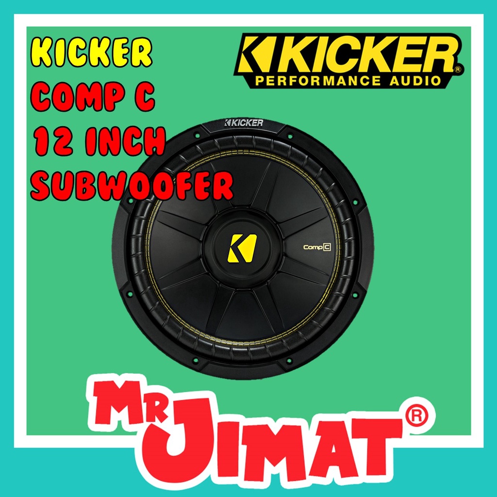 KICKER COMPC 600W 12 inch subwoofer SVC 4 OHM, 44CWCS124 Shopee Malaysia