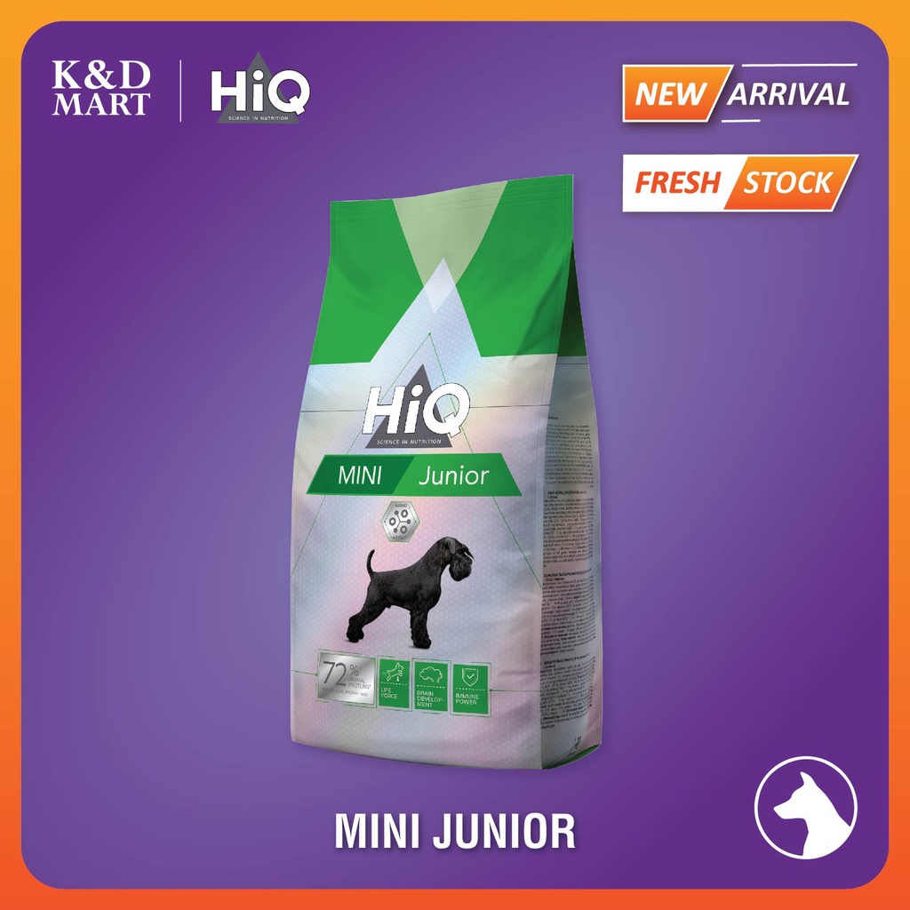 HiQ Dog Food 1.8kg Mini Junior Shopee Malaysia