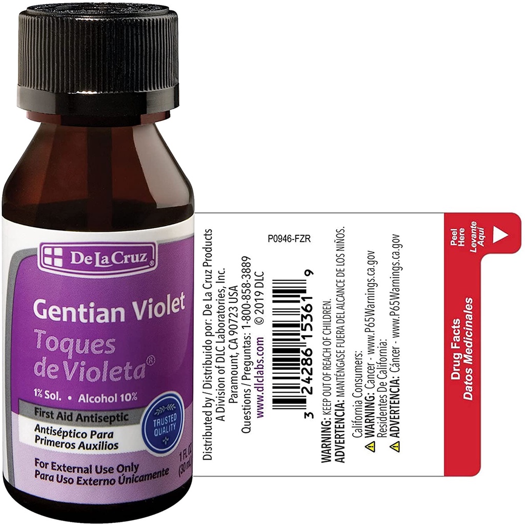 Readystock] De La Cruz Gentian Violet First Aid Antiseptic (30 Ml) | Shopee  Malaysia