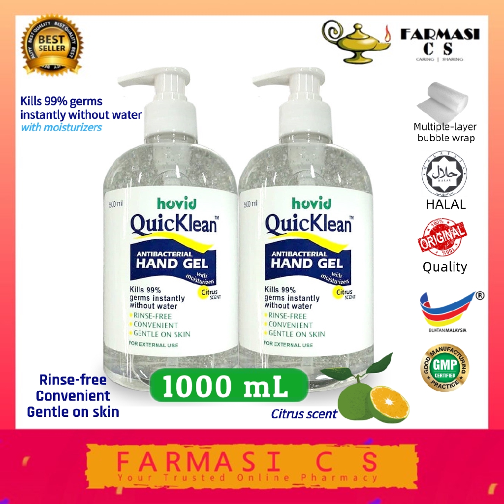 Hovid Quicklean Instant Antibacterial Hand Sanitizer Gel with