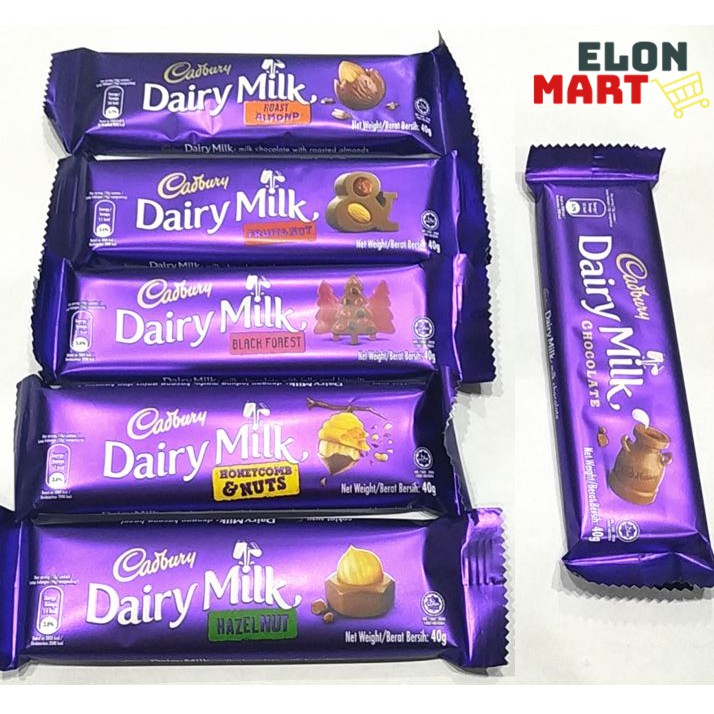 Cadbury Dairy Milk Chocolate 37g (multi flavours) Shopee Malaysia