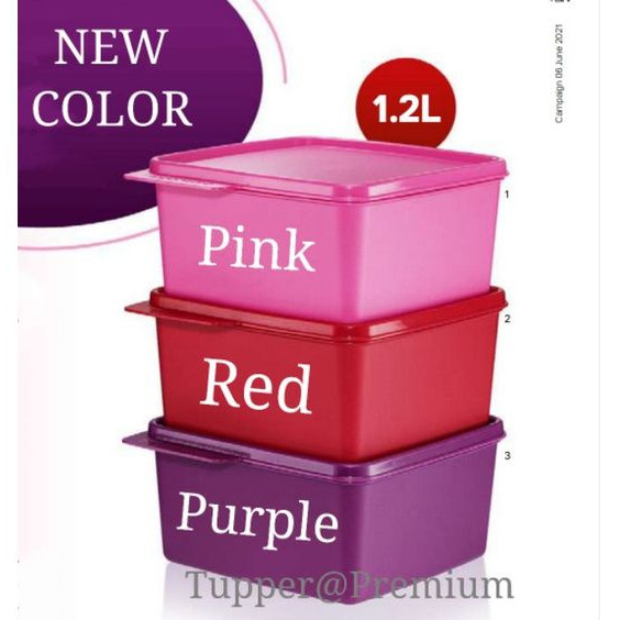 (READY STOCK) Tupperware snack n stack 1.25L (1 or 3pcs)