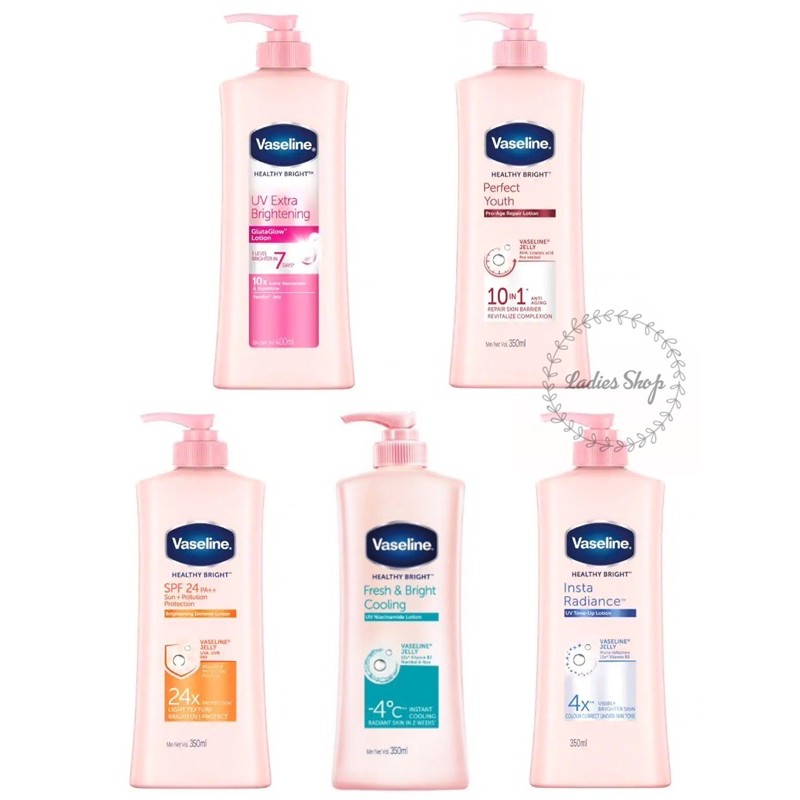 Vaseline Body lotion losyen badan Healthy Bright UV Extra Brightening ...