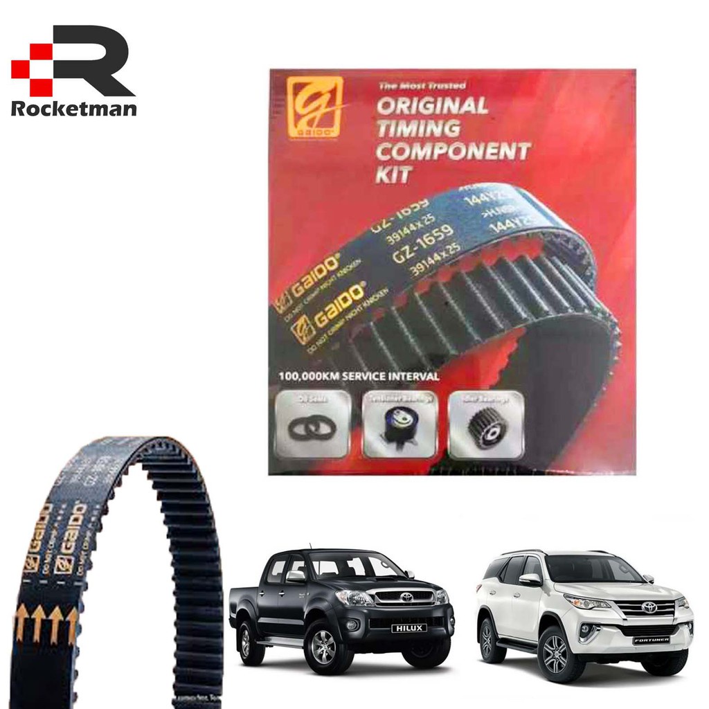 GAIDO TIMING BELT KIT TOYOTA HILUX KUN25 KUN26 D4D FORTUNER SR TURBO